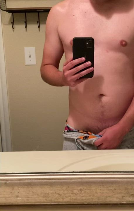 Freshly clean and insatiably horny.