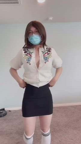 Cant decide this is a secretary or school teacher’s look