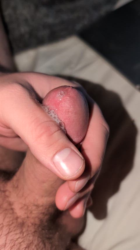 male masturbation masturbating spit gif
