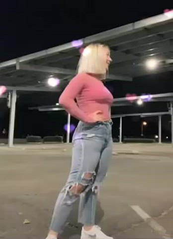 Blonde Dancing Teen TikTok gif