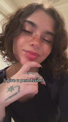 ahegao spit tongue fetish gif