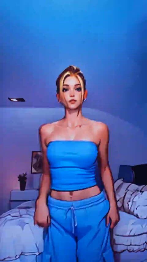 ai generated celebrity cum cumshot tiktok tribbing tribute r/tributeme gif