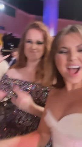 Celebrity Cleavage Natural Tits gif
