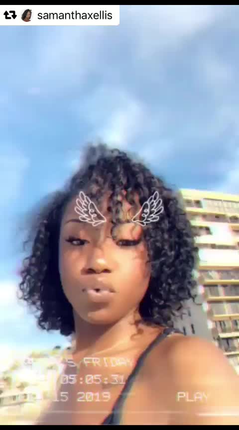 my cousin’s friend Samantha at the beach in a black bikini