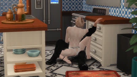 Cowgirl Femboy Kitchen gif
