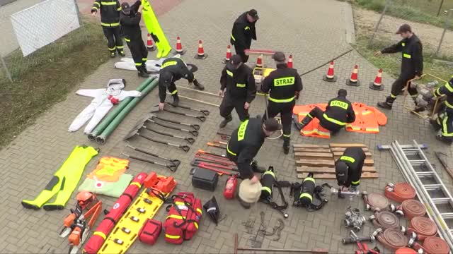 Police cars, ambulances and fire trucks around the world are taking aerial ph...