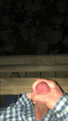 Jerking off a bridge