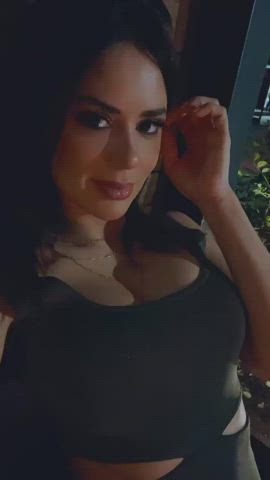 Boobs Brazilian Brown Eyes Brunette Dani Dress Facial Labia Tease gif