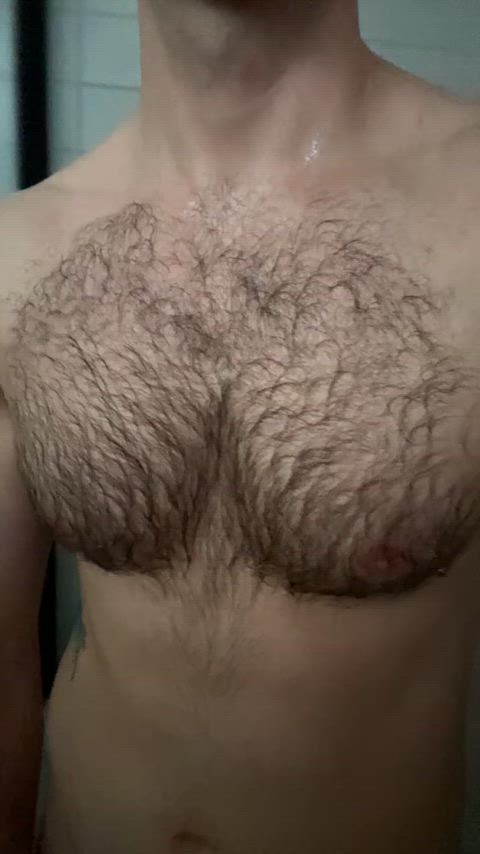 cut cock hairy chest hung gif