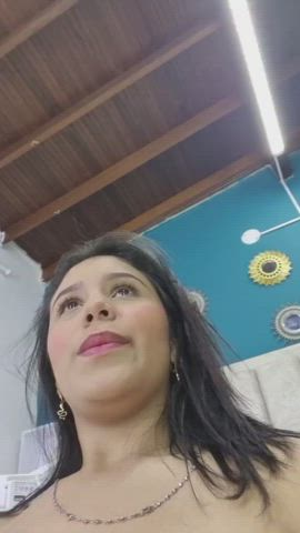 amateur brunette cute latina masturbating onlyfans riding solo teen gif