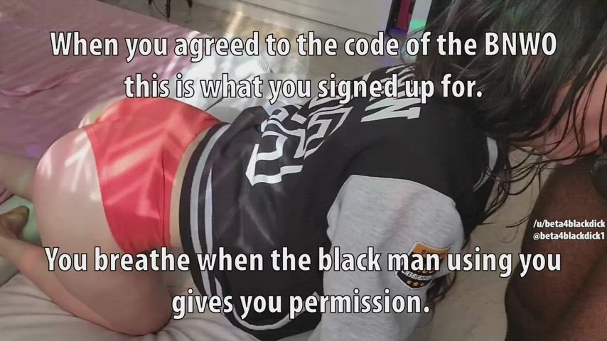 This is what you signed up for, when you agreed to the code of the BNWO.