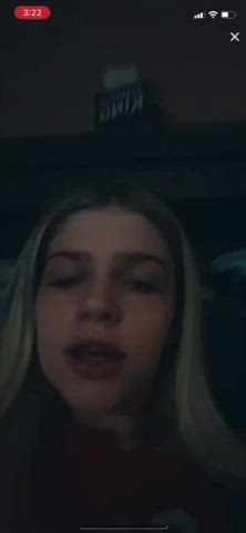 here’s a teentiktok slut I tricked into counting down and 😛 on live. Enjoy.
