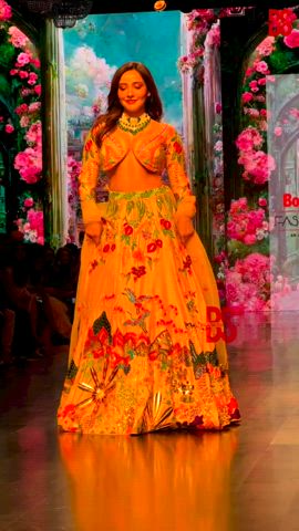 Neha Sharma hot cleavage during ramp walk