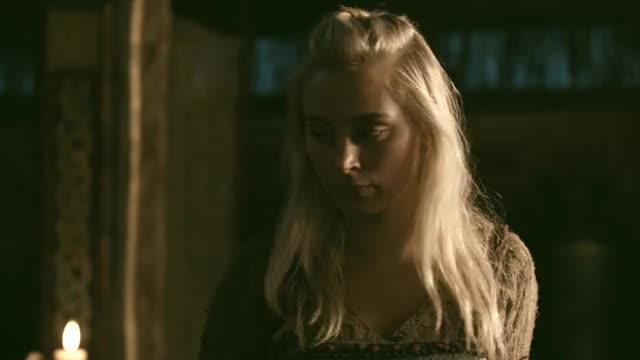 Ida Nielsen Being Slave girl and groped by Ivar in Vikings