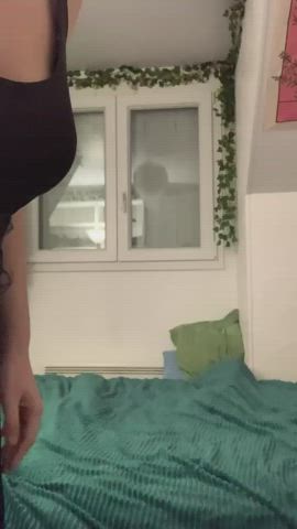 ass french pale teasing white girl gif