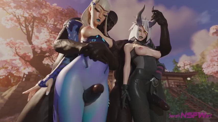 animation fortnite interracial thick thighs thighjob r/outercourse gif
