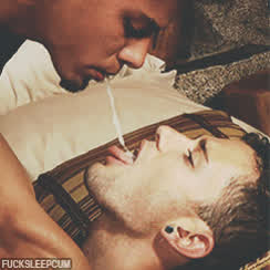 Gay Spit Swallowing gif