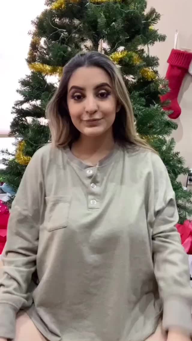 would you want to wake up to this chubby lil elf under your tree ?
