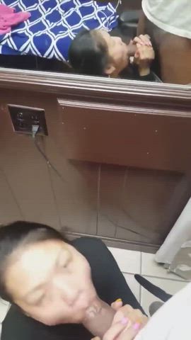 Asian BBC Blowjob gif