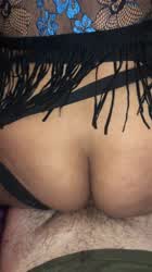 Big Ass Filipina MILF Riding and Working a Big White Cock