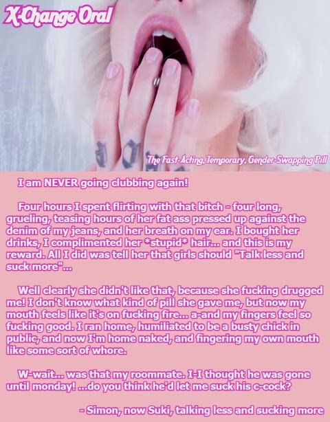 caption finger in mouth xchange white hair gif