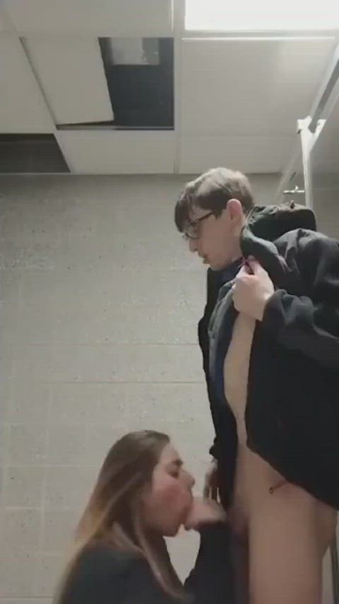 blowjob premature ejaculation quickie schoolgirl toilet gif