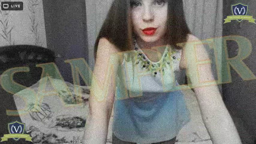 Cute latina almost loses her lunch behind the scenes :3