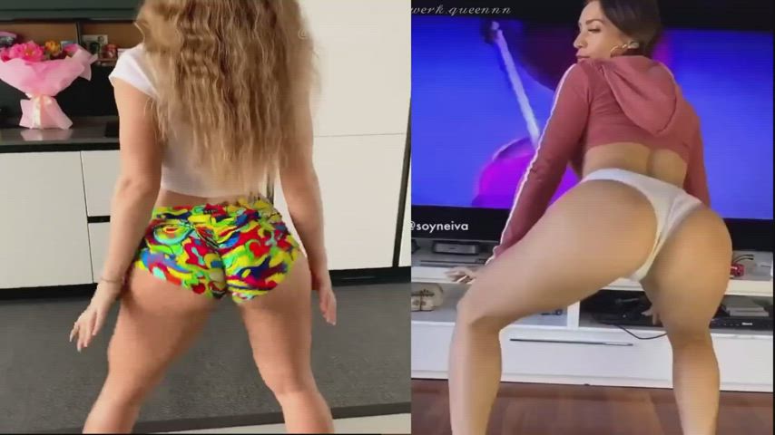 big ass pmv split screen porn twerking gif