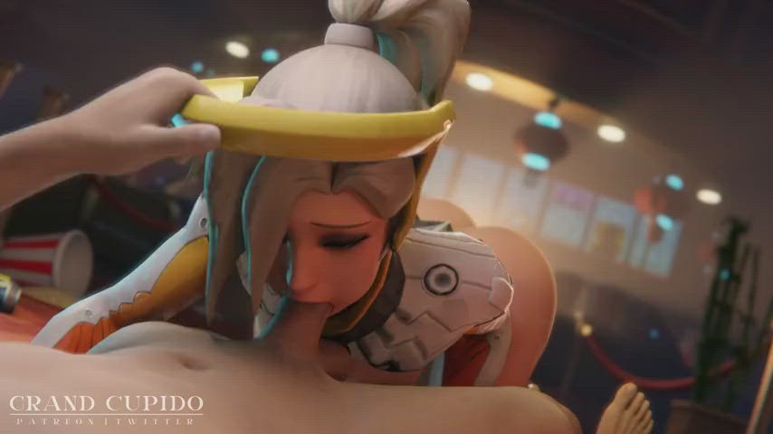 3D Ass Blowjob gif
