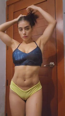 You want to join this Latina in the shower?