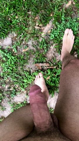 Letting go freely in my backyard