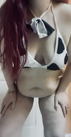 Cowgirl Li Moon Saggy Tits gif