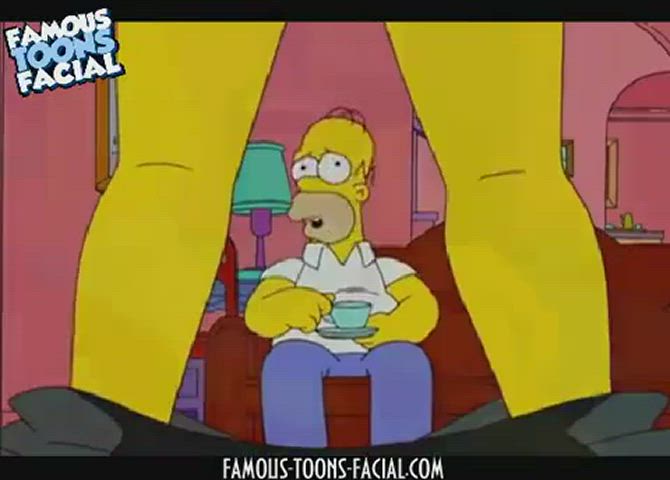 blowjob cartoon cumshot gif