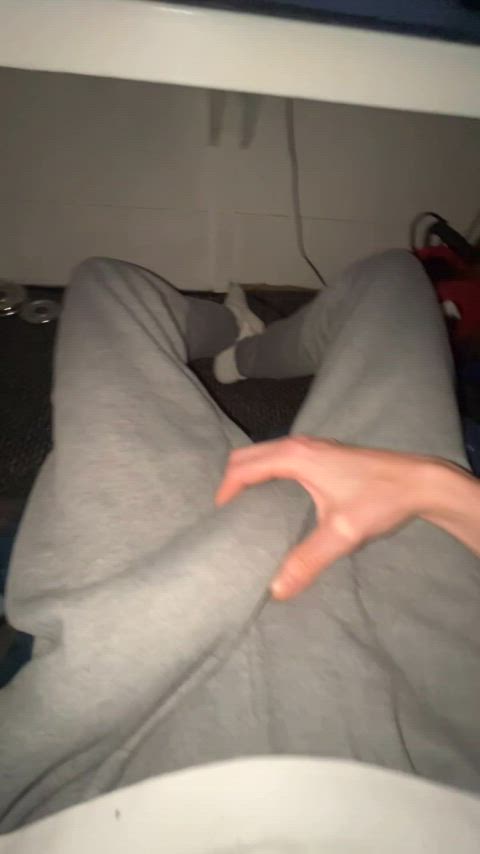 amateur big dick bulge bulgexxl cock exhibitionism homemade pov pants thick gif