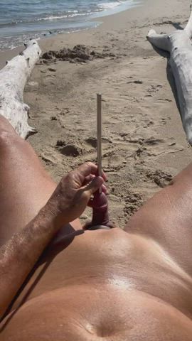 Would love to be tied down to the driftwood and have someone use my hole.