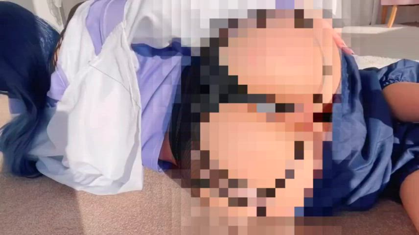 censored beta ass cosplay butt plug bubble butt gif