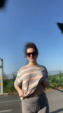 Getting my tits out on the Irish roads