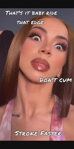 Edging Caption JOI Jerk Off Celebrity Lips Porn GIF by hypertension