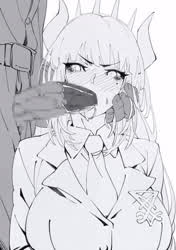LF Mono Source: 1girl, 1boy, gif, animated, clothed sex, blowjob, fellatio, faceless,