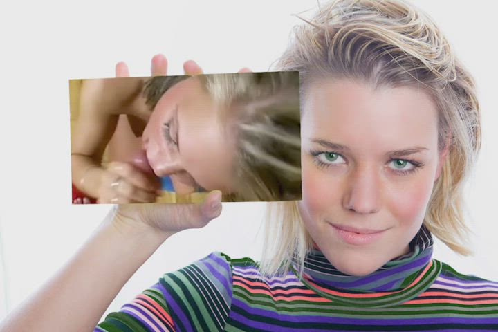 blonde blowjob cum in mouth cumshot facial fantasy green eyes handjob pov gif