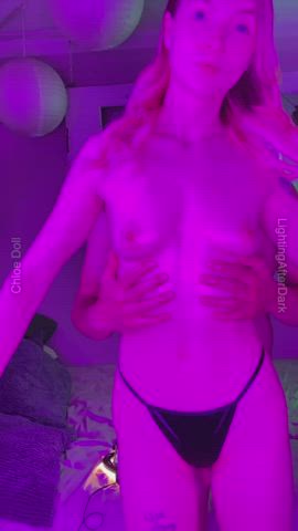 Slut let’s me grope her with oil hands
