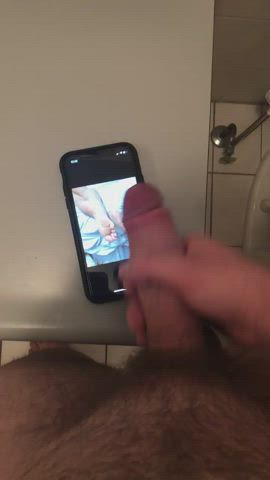 BWC Jerk Off Thick Cock gif