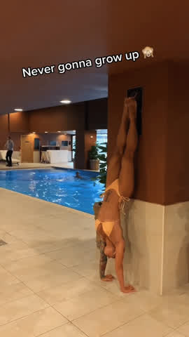 One day they will throw me out for using the pool as playground