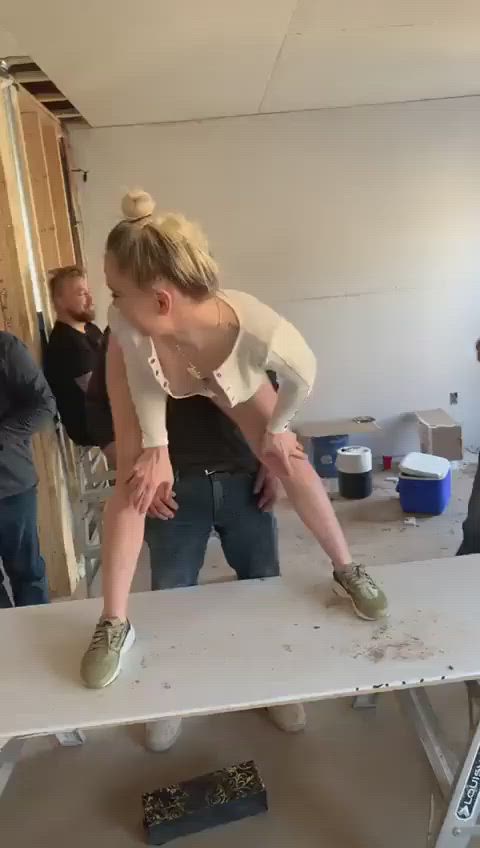 bubble butt dancing pussy pussy lips shaved pussy small tits gif