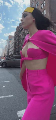 boobs sideboob superheroine gif