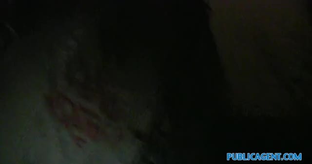 PublicAgent Long black haired sexy babe fuck