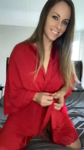 I wanted to show you what’s underneath my robe.