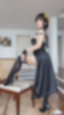 bbc babecock breeding cosplay dildo pregnant gif