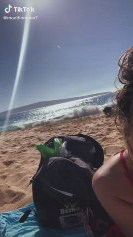 amateur beach big ass bikini dirty talk homemade tanned tiktok gif