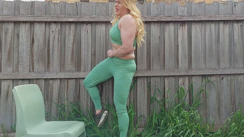Blonde Funny Porn Thong Wedgie gif